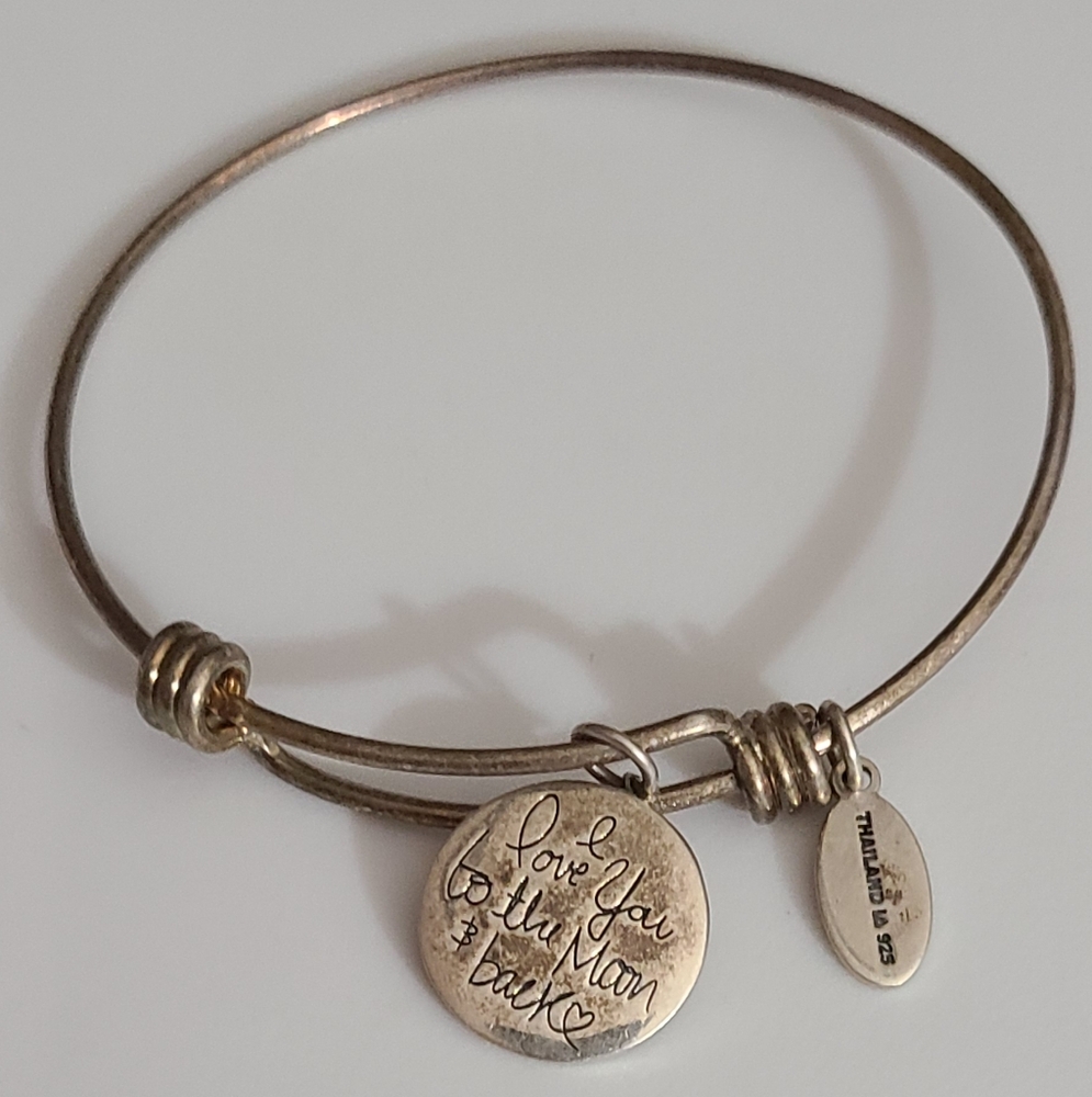 Extraordinary Life Bracelet 925 Sterling Love You To The Moon And Back Vintage
